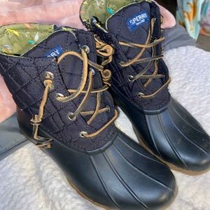 Black Sperry Boots